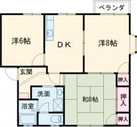 ハイツあきくさBの間取り画像