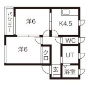 シャルマン城西A棟の間取り画像