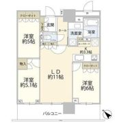 ブランズタワー豊洲の間取り画像