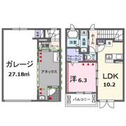 カブ ガレージの間取り画像