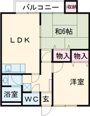 北條マンションの間取り画像