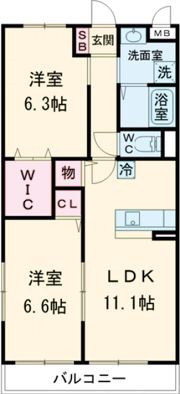 ユーミー平田の間取り画像