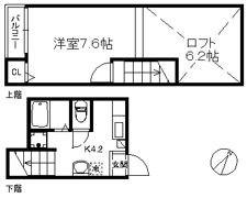 ウエスト周船寺の間取り画像