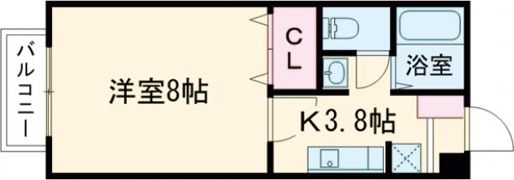 セジュール牛田の間取り画像