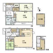下井草戸建の間取り画像