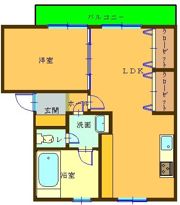 レジデンスカープ請地の間取り画像