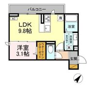 D-ROOM都賀2丁目Ⅰ棟の間取り画像
