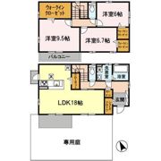 中司戸建の間取り画像