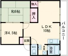 フローラ東坂の間取り画像