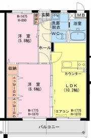 ロッソ ウエストの間取り画像