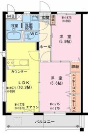 ロッソ ウエストの間取り画像