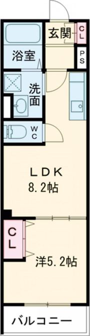 ピレーネ北条Ⅲの間取り画像
