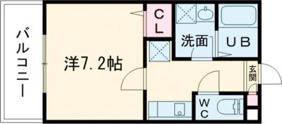 ジーメゾン福生ビブレの間取り画像