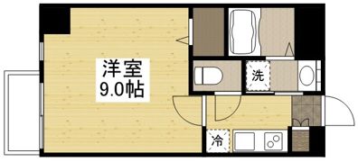 月光 岡山市役所前の間取り画像