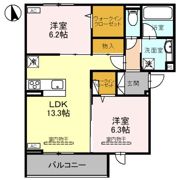 ファンタジーの間取り画像