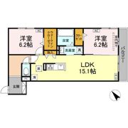 Deサーン B棟の間取り画像