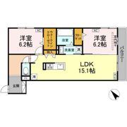 Deサーン B棟の間取り画像