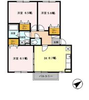 ラ・プリミエール城東Bの間取り画像