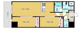 リファレンスリバービュー室見の間取り画像