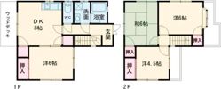 梅森貸家の間取り画像