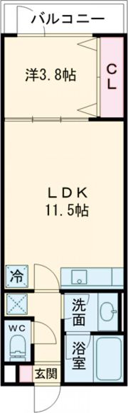 クリフビレッジG棟の間取り画像