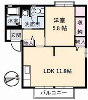 サングリーン B棟の間取り画像