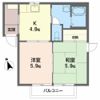 フレグランス・イ－スト Aの間取り画像