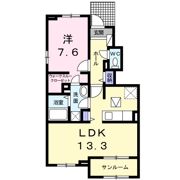 花屋敷Ⅰの間取り画像