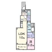 ファミリア長門石の間取り画像