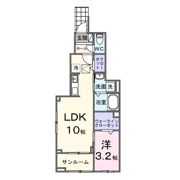 ファミリア長門石の間取り画像