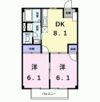 パレス三好ヶ丘Bの間取り画像