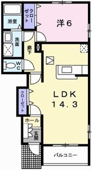 メゾン ド ウ－ルBの間取り画像