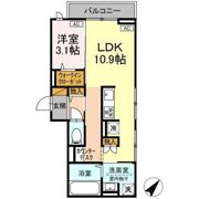 D-ROOM都賀2丁目Ⅲ棟の間取り画像