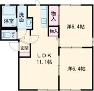 セスカ Bの間取り画像