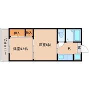 平和マンション上杉の間取り画像