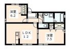 フラワーヒル Cの間取り画像