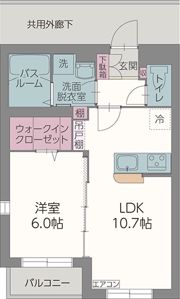 フラッツ エドワリの間取り画像