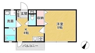 オレンジハイツの間取り画像