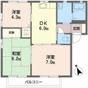 ラポール笹木野 Bの間取り画像