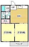 アピアランス神の倉Cの間取り画像