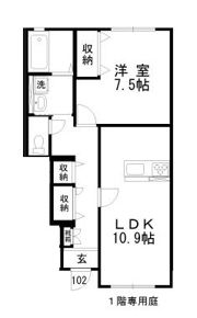 ラグドールBの間取り画像