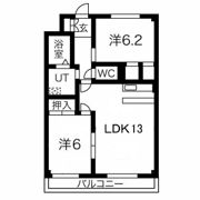 キングハイツ東郷の間取り画像