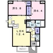 グランデヒサノAの間取り画像