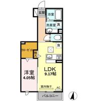 リシュドール Bの間取り画像