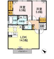 ヴァン・カルチェ B棟の間取り画像
