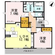ジョアセジュール博多南 2号館の間取り画像