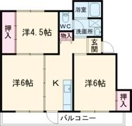 ヴィラナリー志度 1号棟の間取り画像