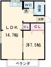 ロジュメントBの間取り画像