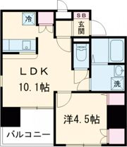 MISTRAL北条口Ⅱの間取り画像