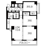 サンハイツ白鷺の間取り画像